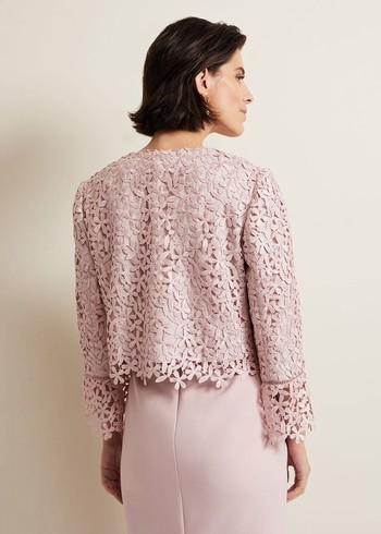 Phase Eight Daisy Lace Jackets Pink Canada | RODTEK-569